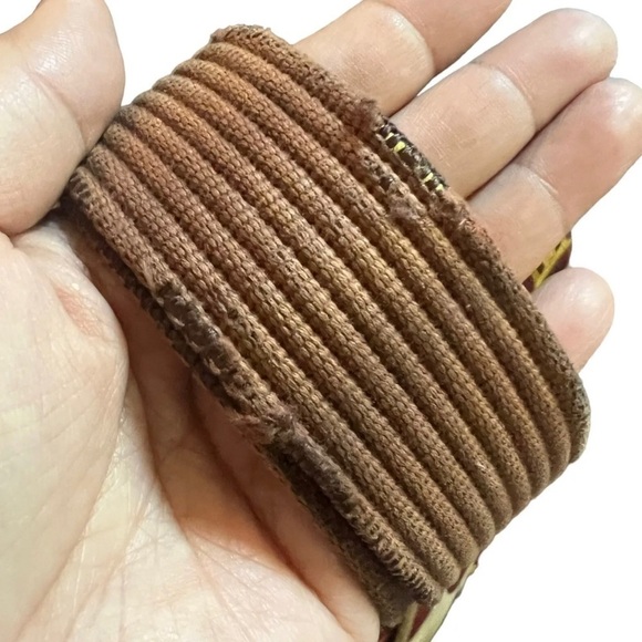 FOSSIL Key Per Coated Canvas Floral Crossbody Bag Red Yellow Turnlock - Picture 13 of 13